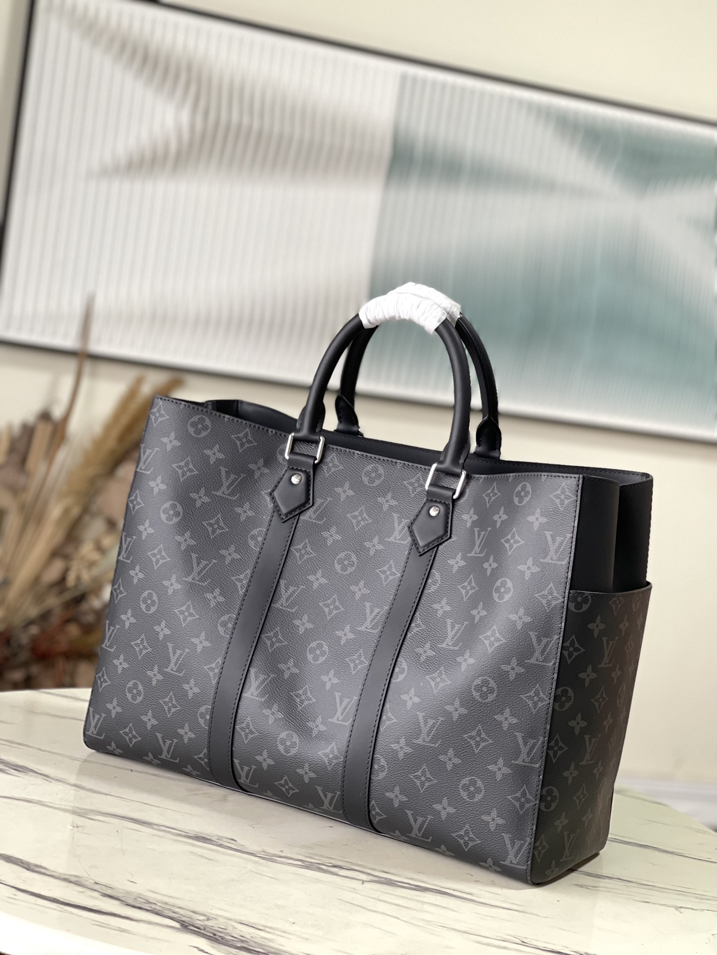 this Sac Plat 24H tote features easy-access exterior patch pockets on - Bag 3