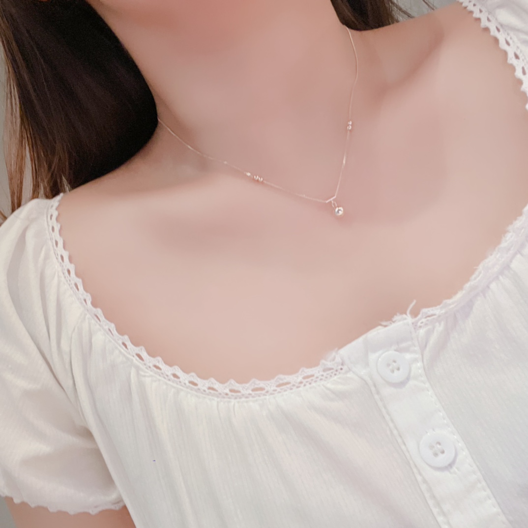 Massivsilber Kette Koreanischer Stil Hauseinweihung Silber