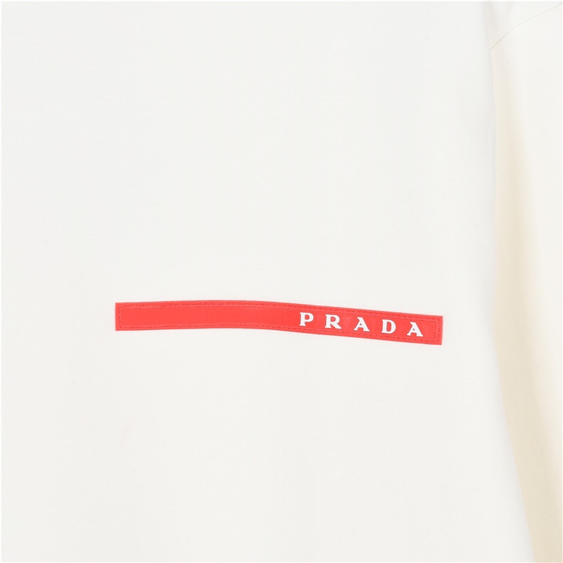 Prada /普拉达 经典红色饰条圆领卫衣