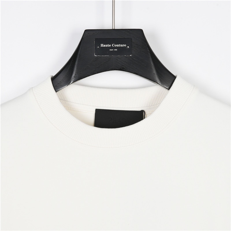 Prada /普拉达 经典红色饰条圆领卫衣