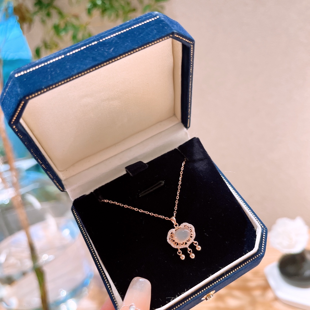 S925 Sterling Silver Necklace Ethereal Teacher's Day Gold