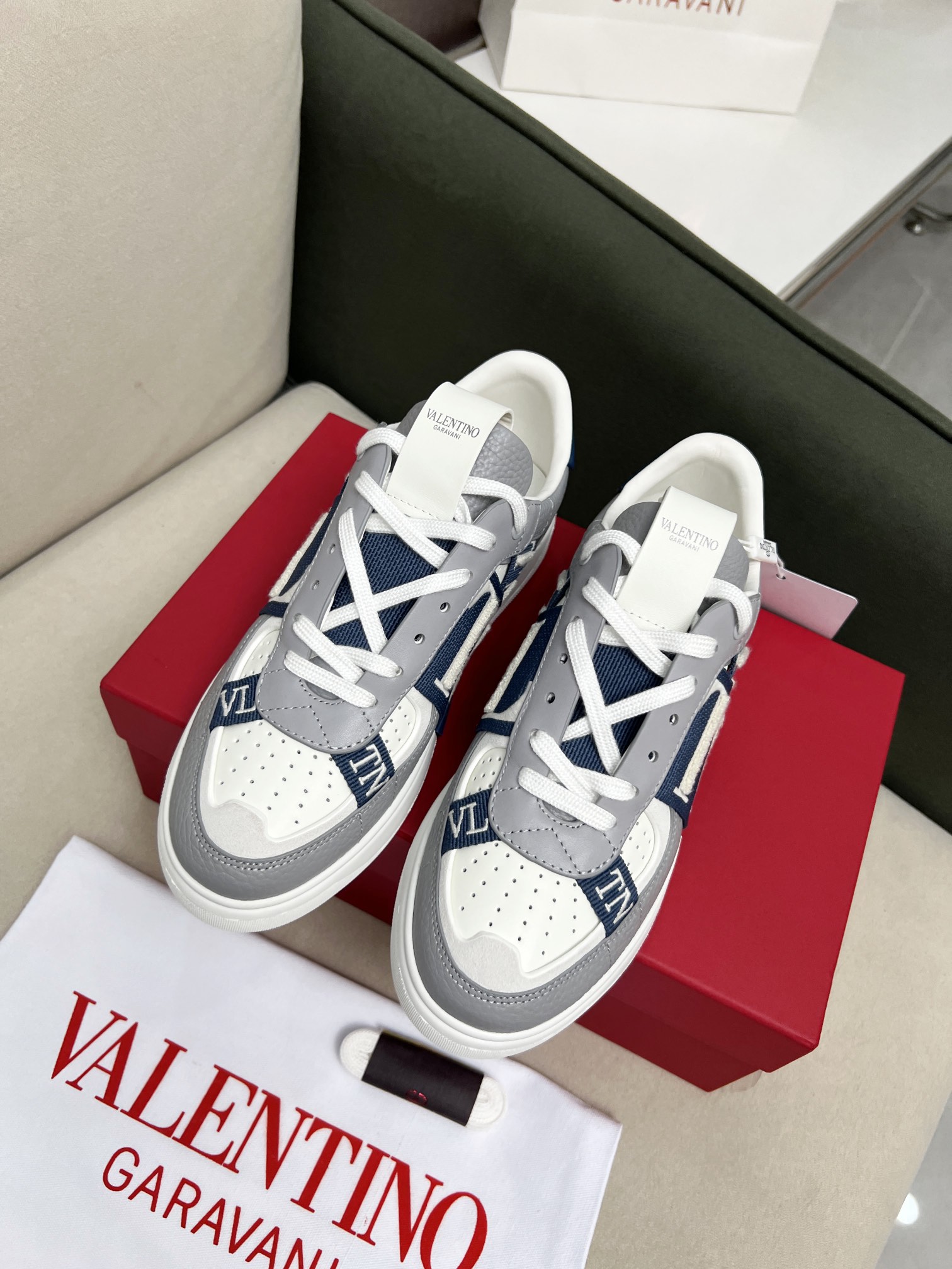 Valentino Sapatos Tênis Compre réplica de alta qualidade qualidade
 Pele vitelo Couro vaca Borracha Calças moletom