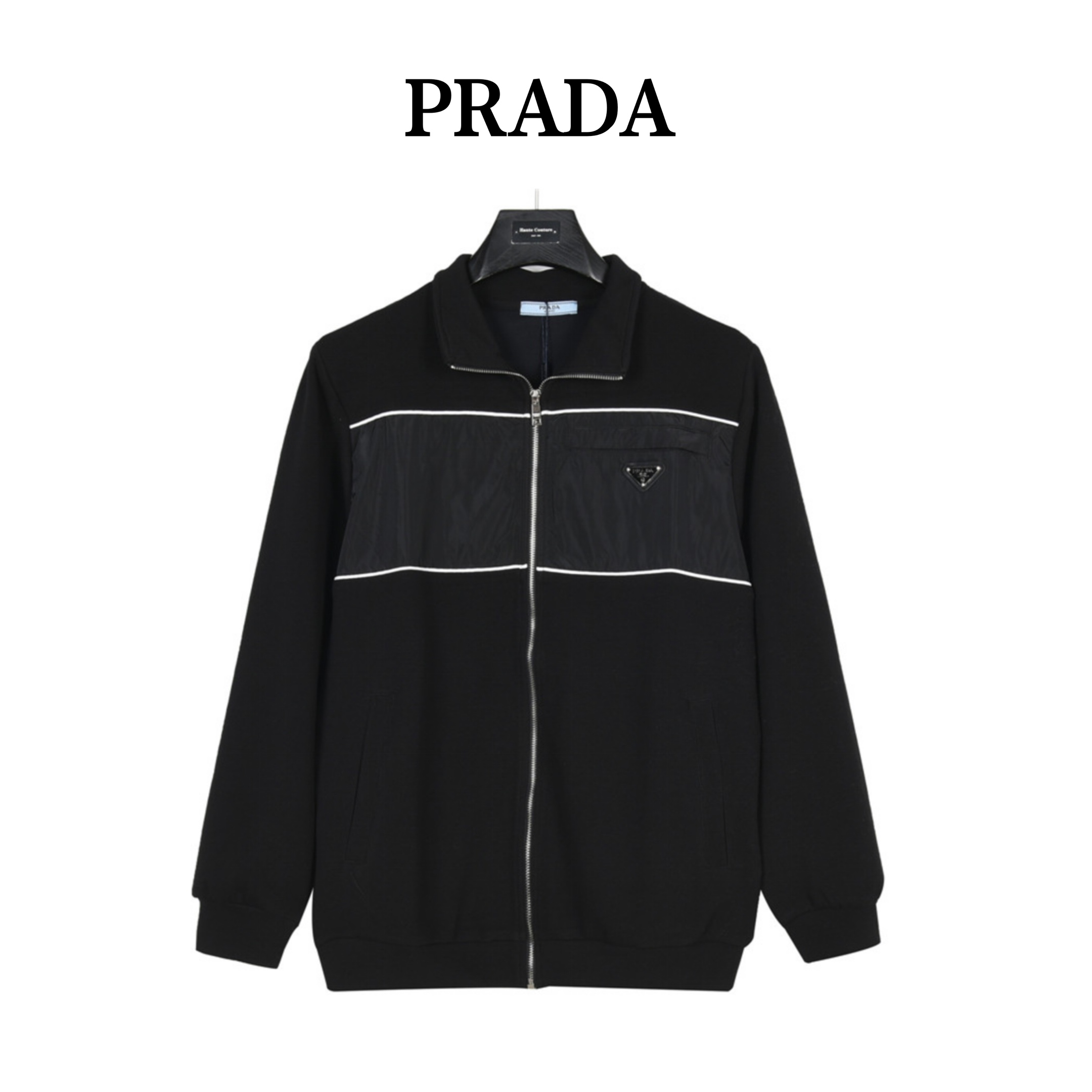 Prada/普拉达 三角标拼接反光条外套