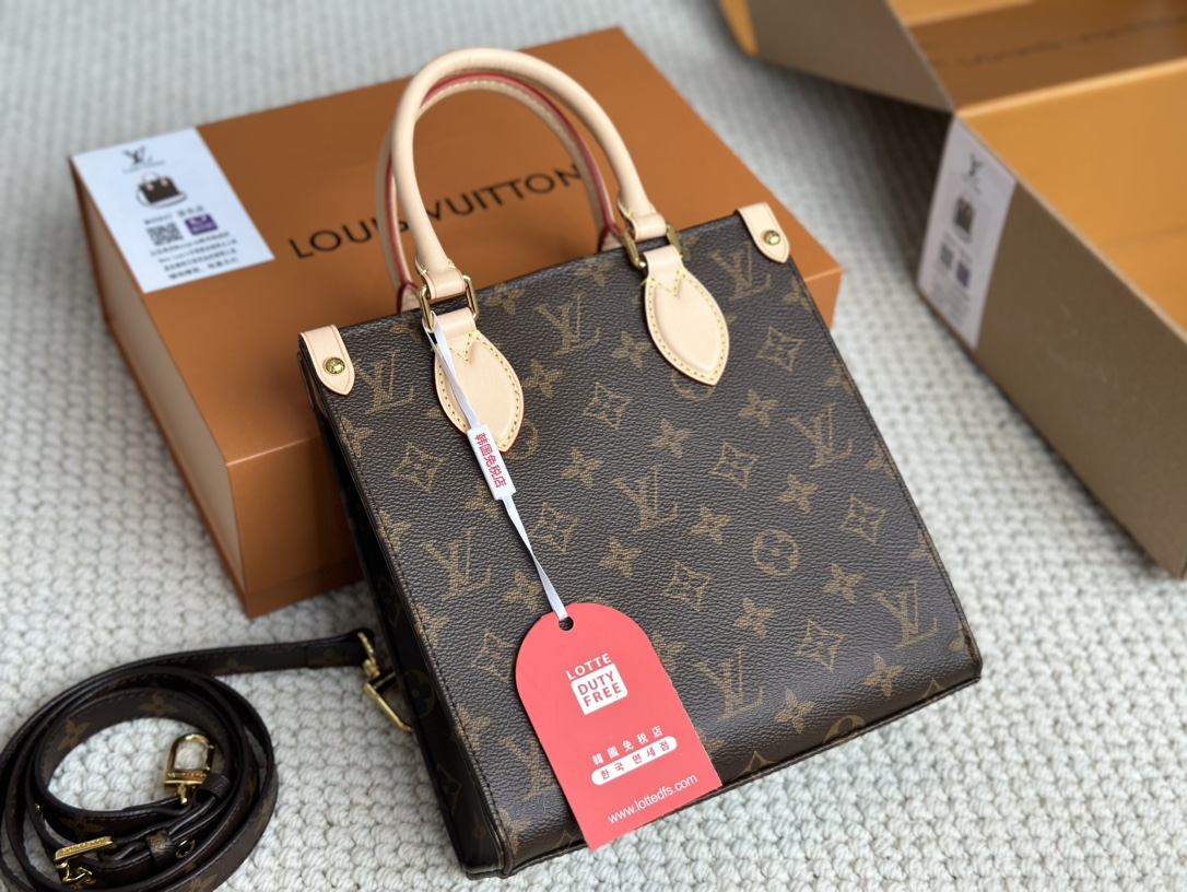 Louis Vuitton LV Sac Plat Crossbody & Shoulder Bags Calfskin Cowhide
