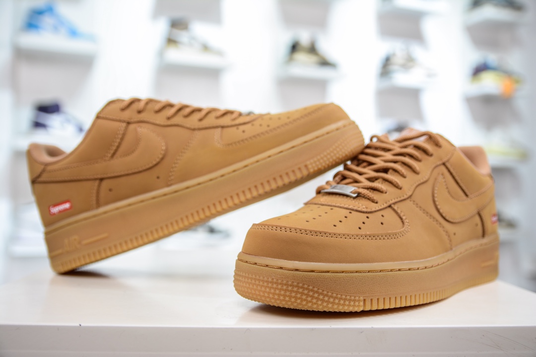 PP Pure Original Supremex Nike Air Force 1 Low 07 LV8” Flax” Wheat