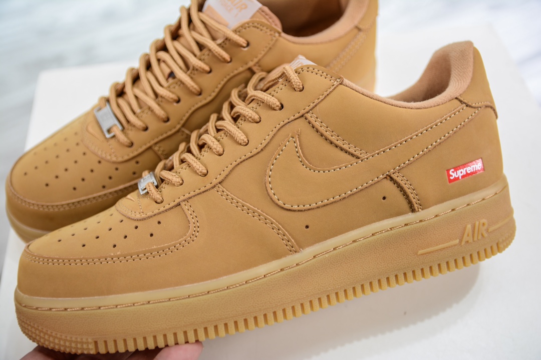 PP Pure Original Supremex Nike Air Force 1 Low 07 LV8” Flax” Wheat