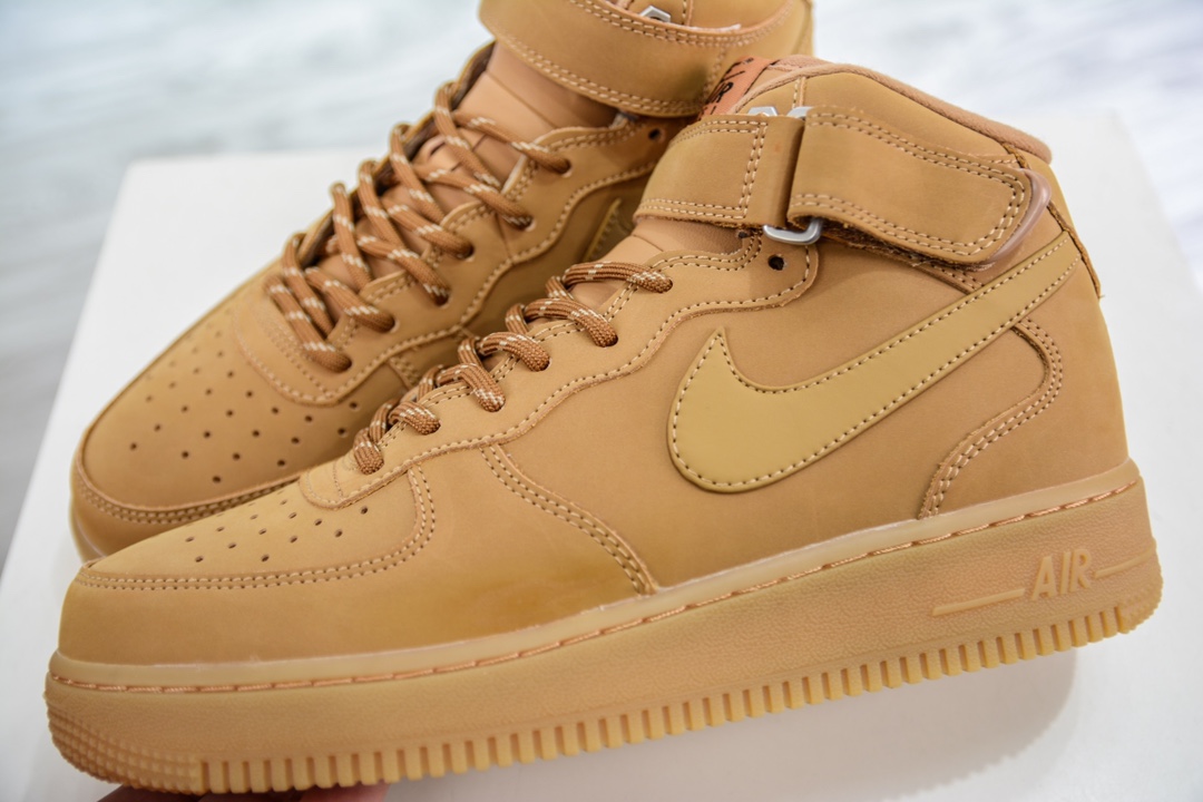 PP pure original Nike Air Force 1 High FLAX Wheat 19S official new version wheat high top air force CJ9178-200