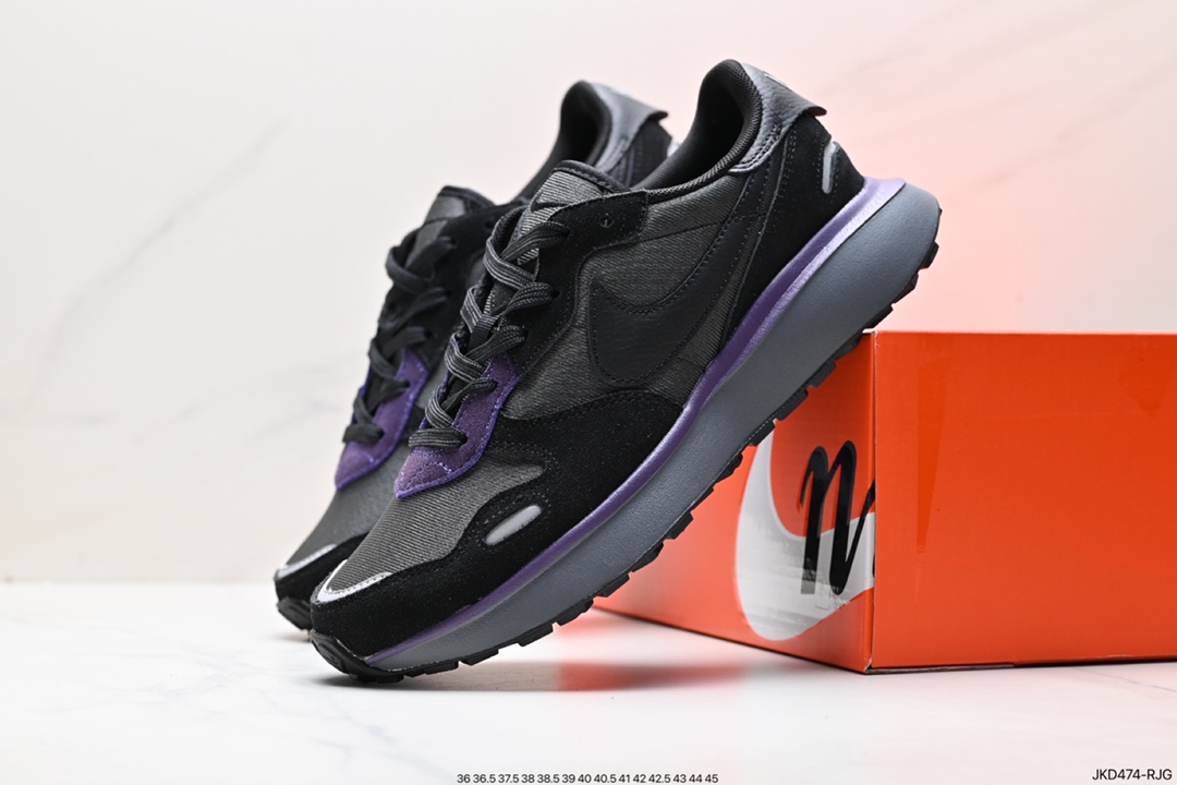 NIKE PHOENIX WAFFLE catwalk deconstruction high-end running shoes FJ1409-001