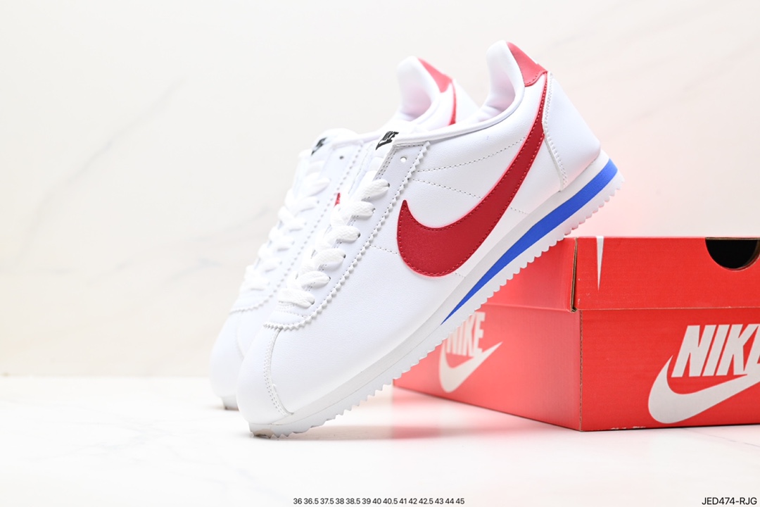 Nike Classic Cortez new color classic lightweight and comfortable men's Forrest Gump shoes casual running shoes sports shoes CJ6106-100