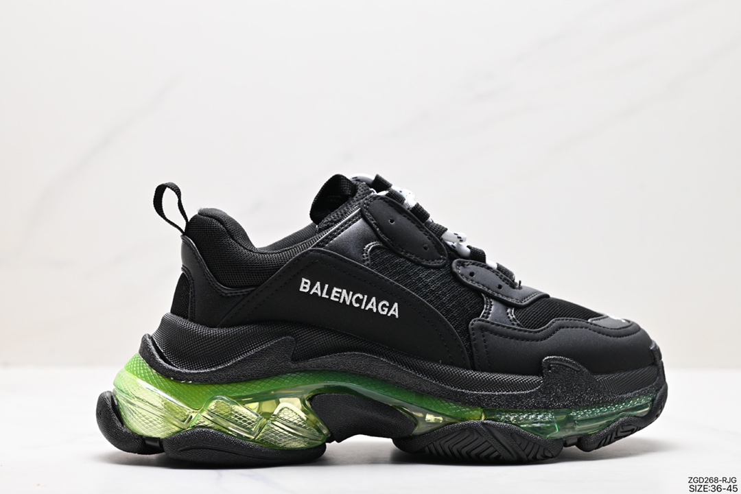 Balenciaga Shoes Sneakers Dark Green Embroidery Rubber TPU Winter Collection Sweatpants