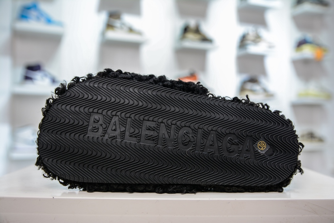 Balenciaga Political Campaign logo embroidery Tone-on-tone sole Black outsole