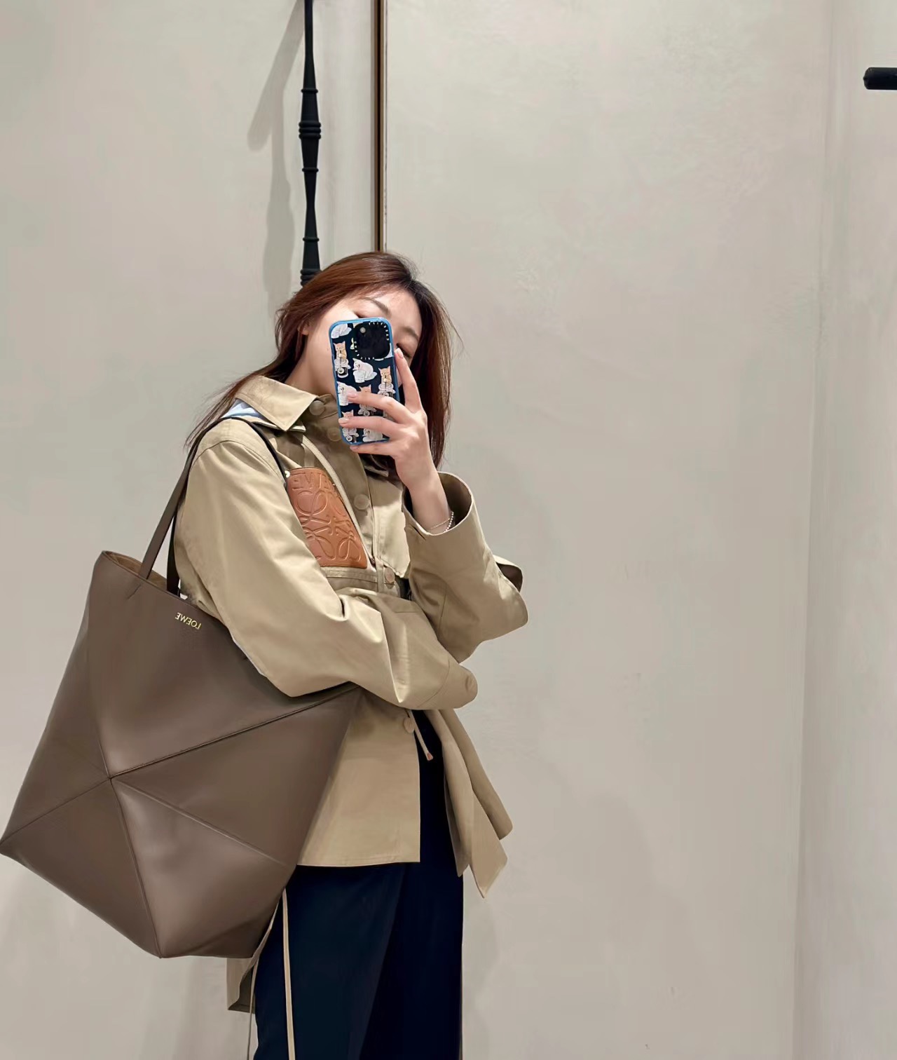 Luojialoewe new large puzzle Fold tote bag