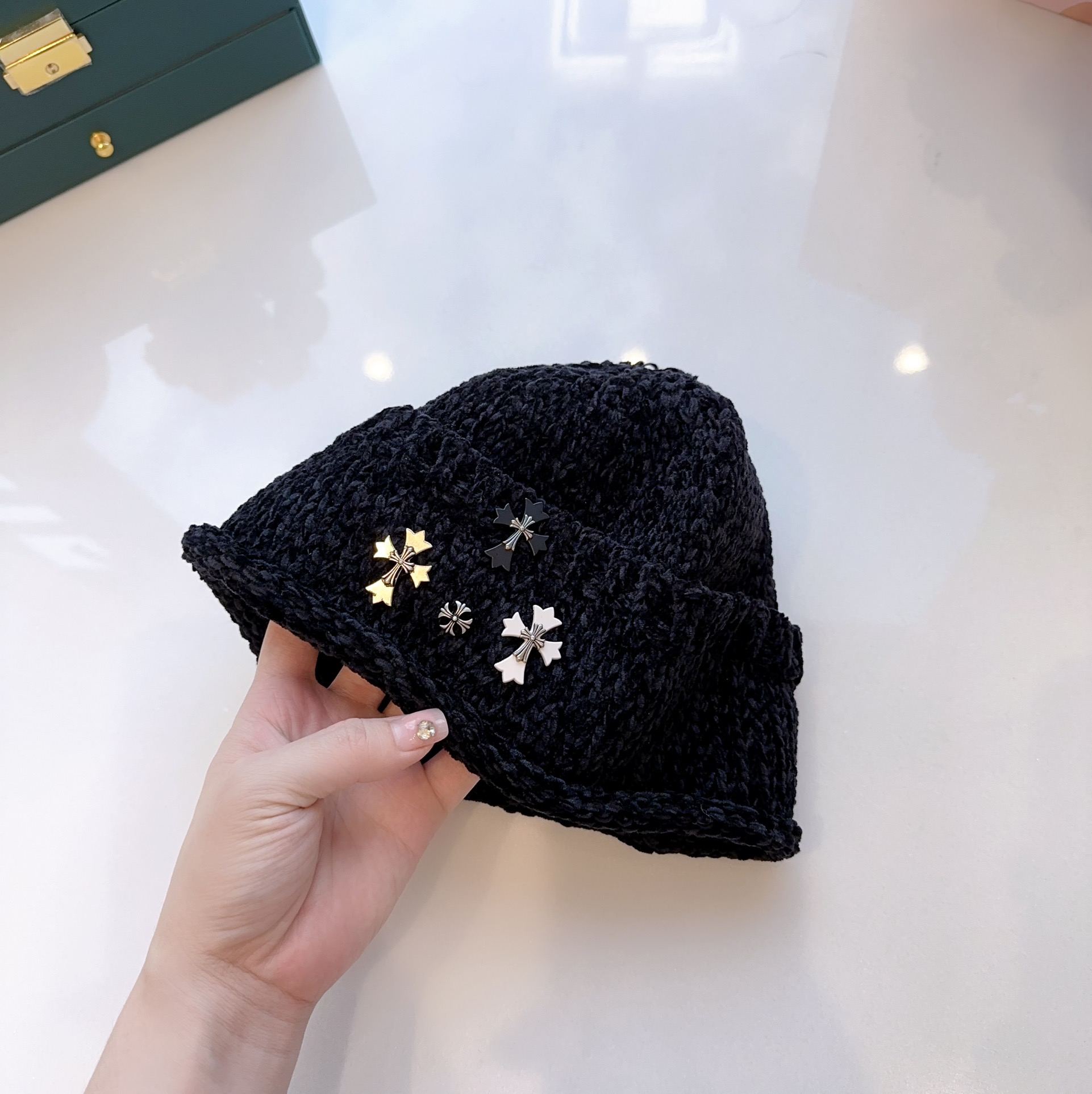 [Chrome Hearts Hats]Croxin Autumn Wind New Seersucker Fabric Melon Skin Hat