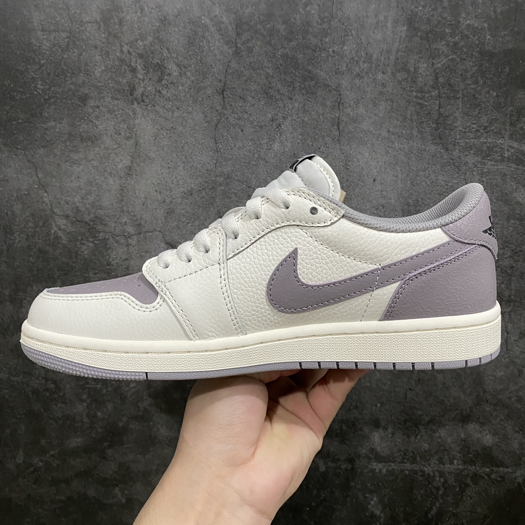 200 【纯原神版】耐克Nike Air Jordan 1 Retro Low OG”Atmosphere Grey”AJ1乔丹一代低帮篮球鞋“新百白灰”CZ0790-101