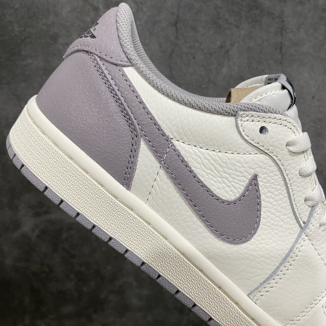 200 【纯原神版】耐克Nike Air Jordan 1 Retro Low OG”Atmosphere Grey”AJ1乔丹一代低帮篮球鞋“新百白灰”CZ0790-101