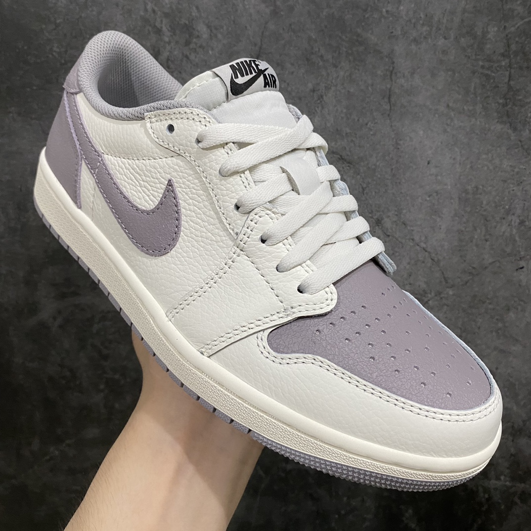 200 【纯原神版】耐克Nike Air Jordan 1 Retro Low OG”Atmosphere Grey”AJ1乔丹一代低帮篮球鞋“新百白灰”CZ0790-101