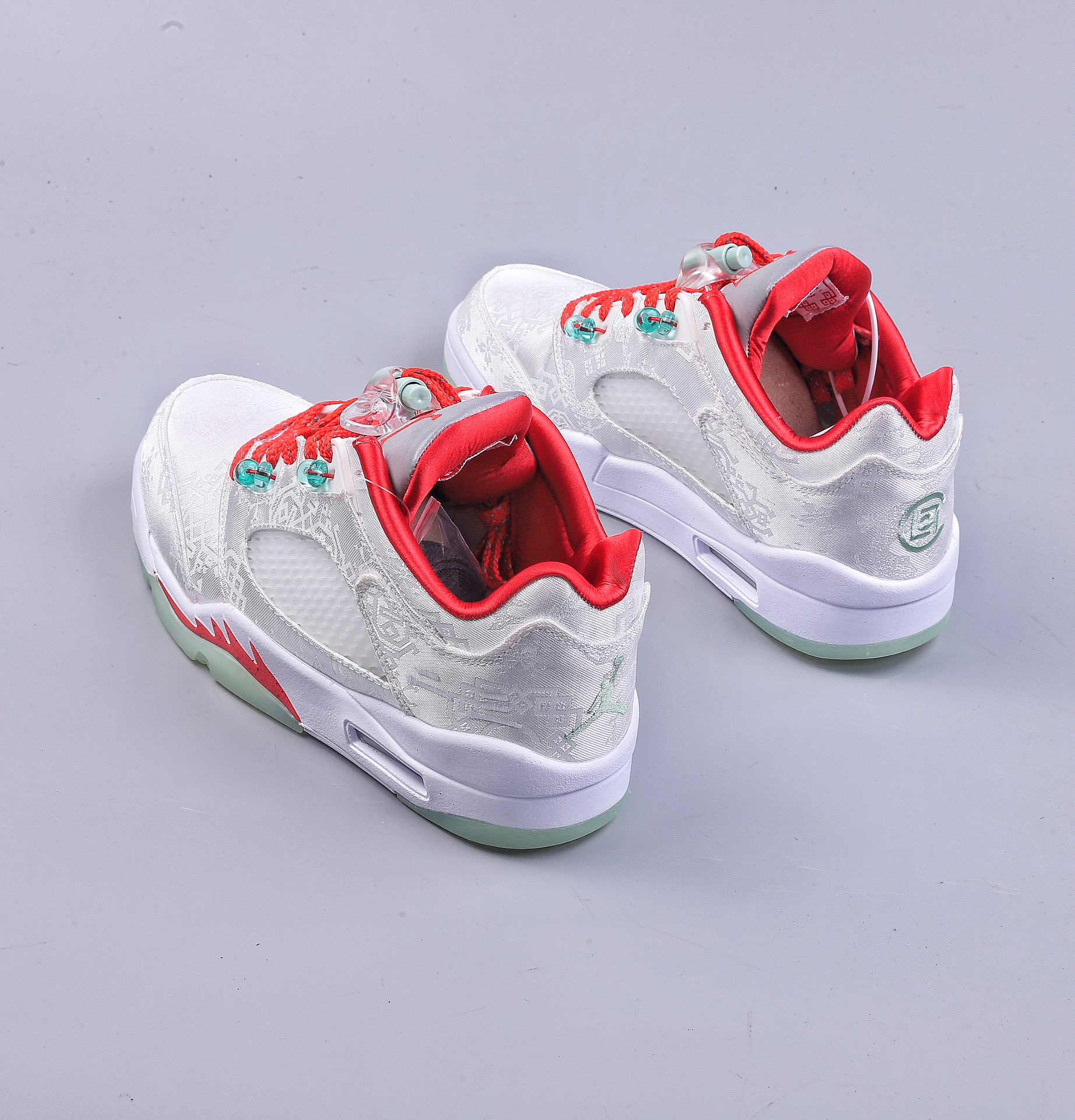 CLOT x Nike Air Jordan 5 Low ”White Silk” Jordan AJ5 low-top basketball shoes 1551183