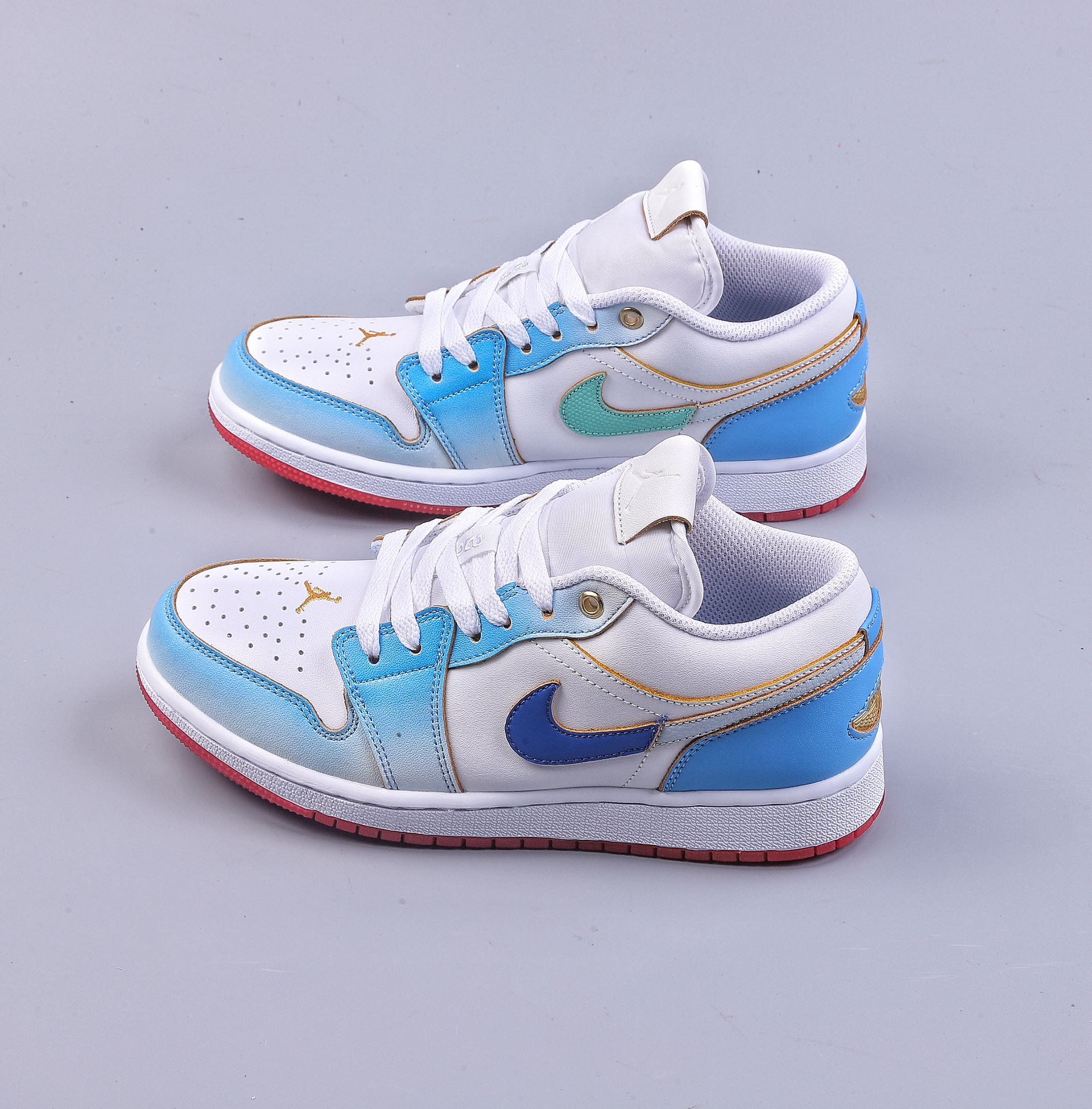 K Air Jordan 1 Low SE White Blue Red FN8895-141