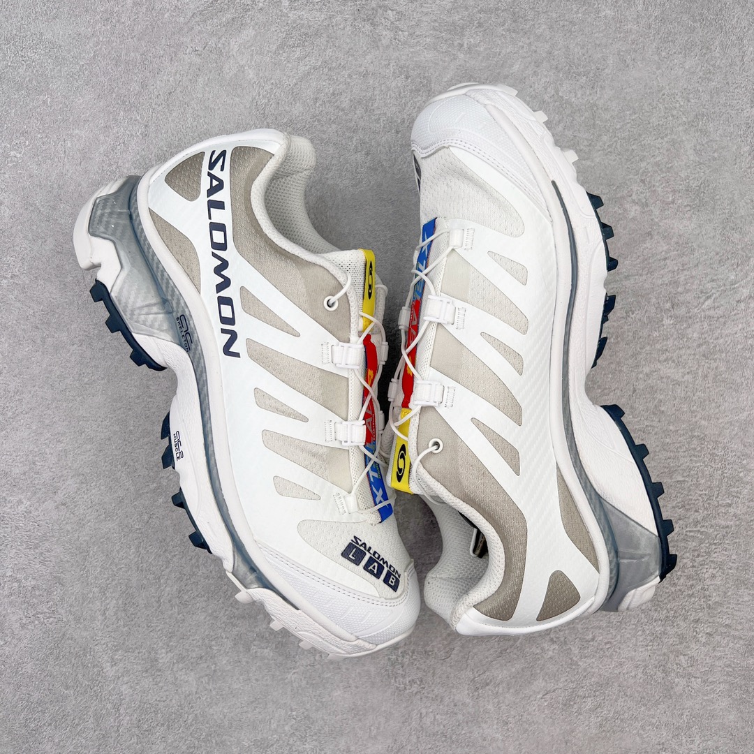 图片[3]-＃GX/绿X Salomon XT-4 OG Advanced 萨洛蒙系列低帮城市越野机能透气休闲运动鞋 鞋舌处附有迷你网眼袋收纳鞋绳以及下方的多色 Logo 标签 接着搭载奶油色 ACS 技术中底以及金色 TPU 塑料部件提升鞋款耐用性 中底与鞋面之间饰有海蓝色条状细节有效增添鞋款层次 最后应用黑色 Contragrip Chevron 外底完成鞋款设计 这次配色颇为高调 两款配色均以绚丽的渐变设计呈现 一款以粉紫渐变主打 另一款以黄绿渐变呈现 视觉效果相当吸睛 鞋面的使用玻璃纤维覆盖物加固 并通过细绳扣系带系统进行锁定 Salomon 的品牌logo 出现在脚后跟和前掌部位 中底虽然偏薄 但非常耐用 与模压塑料ACS 框架以及致密AC2 Muscle 鞋底单元结合 能够提供出色的支撑力和缓冲性 尺码：36 36.5 37.5 38 38.5 39 40 40.5 41 42 42.5 43 44 44.5 45-选品中心