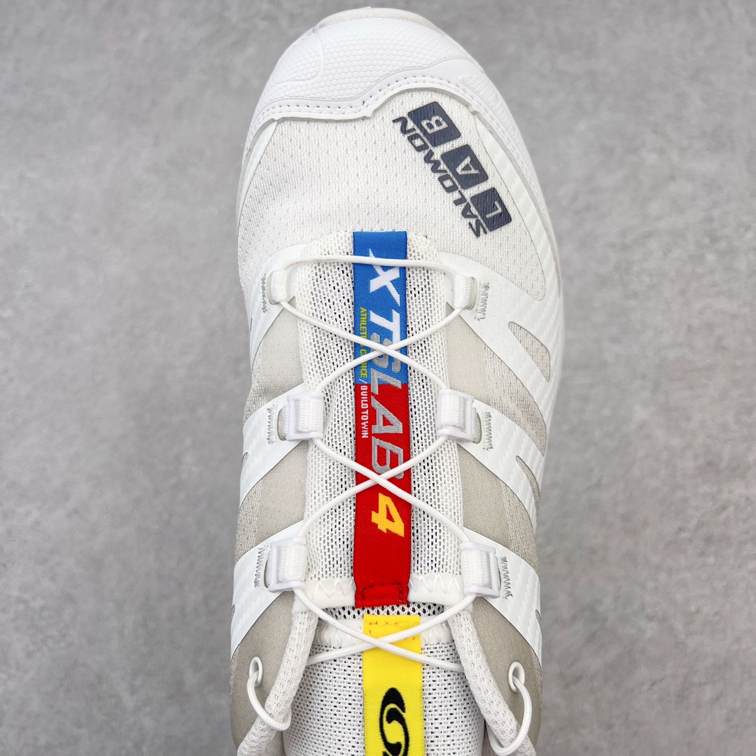 图片[4]-＃GX/绿X Salomon XT-4 OG Advanced 萨洛蒙系列低帮城市越野机能透气休闲运动鞋 鞋舌处附有迷你网眼袋收纳鞋绳以及下方的多色 Logo 标签 接着搭载奶油色 ACS 技术中底以及金色 TPU 塑料部件提升鞋款耐用性 中底与鞋面之间饰有海蓝色条状细节有效增添鞋款层次 最后应用黑色 Contragrip Chevron 外底完成鞋款设计 这次配色颇为高调 两款配色均以绚丽的渐变设计呈现 一款以粉紫渐变主打 另一款以黄绿渐变呈现 视觉效果相当吸睛 鞋面的使用玻璃纤维覆盖物加固 并通过细绳扣系带系统进行锁定 Salomon 的品牌logo 出现在脚后跟和前掌部位 中底虽然偏薄 但非常耐用 与模压塑料ACS 框架以及致密AC2 Muscle 鞋底单元结合 能够提供出色的支撑力和缓冲性 尺码：36 36.5 37.5 38 38.5 39 40 40.5 41 42 42.5 43 44 44.5 45-选品中心