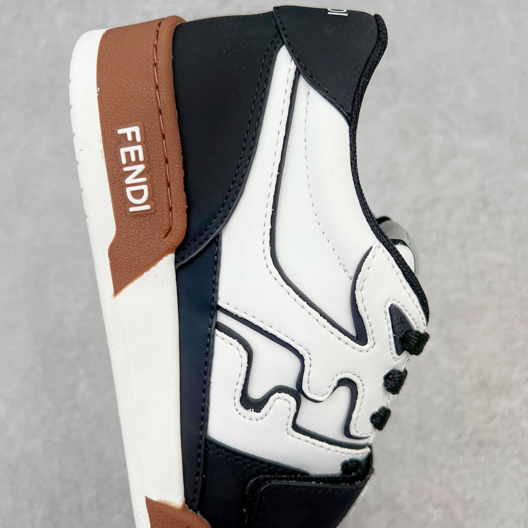 图片[6]-＃S版纯原 FENDI 芬迪 Match sneaters低帮运动鞋 独家定制 全身20几个细节点全部做到一致还原 吊打市面所有版本 独家原装套装配件官方同源 渠道原装订单 全套专柜包装物及配件#鞋底嵌入核心防伪芯片感应装置 FENDI芬迪match最新爆款情侣款运动鞋板鞋原版购入 高工艺无缝细空胶技术 贴楦误差0.05mm,鞋底采用固特异内外锁死工艺 最大限度弯折永不开胶 原鞋一致效果环保无味 鞋面采用麂皮和皮革拼接组合 logo内里采用毛巾绒里 上脚超级柔软 轻便 舒适搭配卫衣 尺码：35 36 37 38 39 40 41 42 43 44 45-选品中心