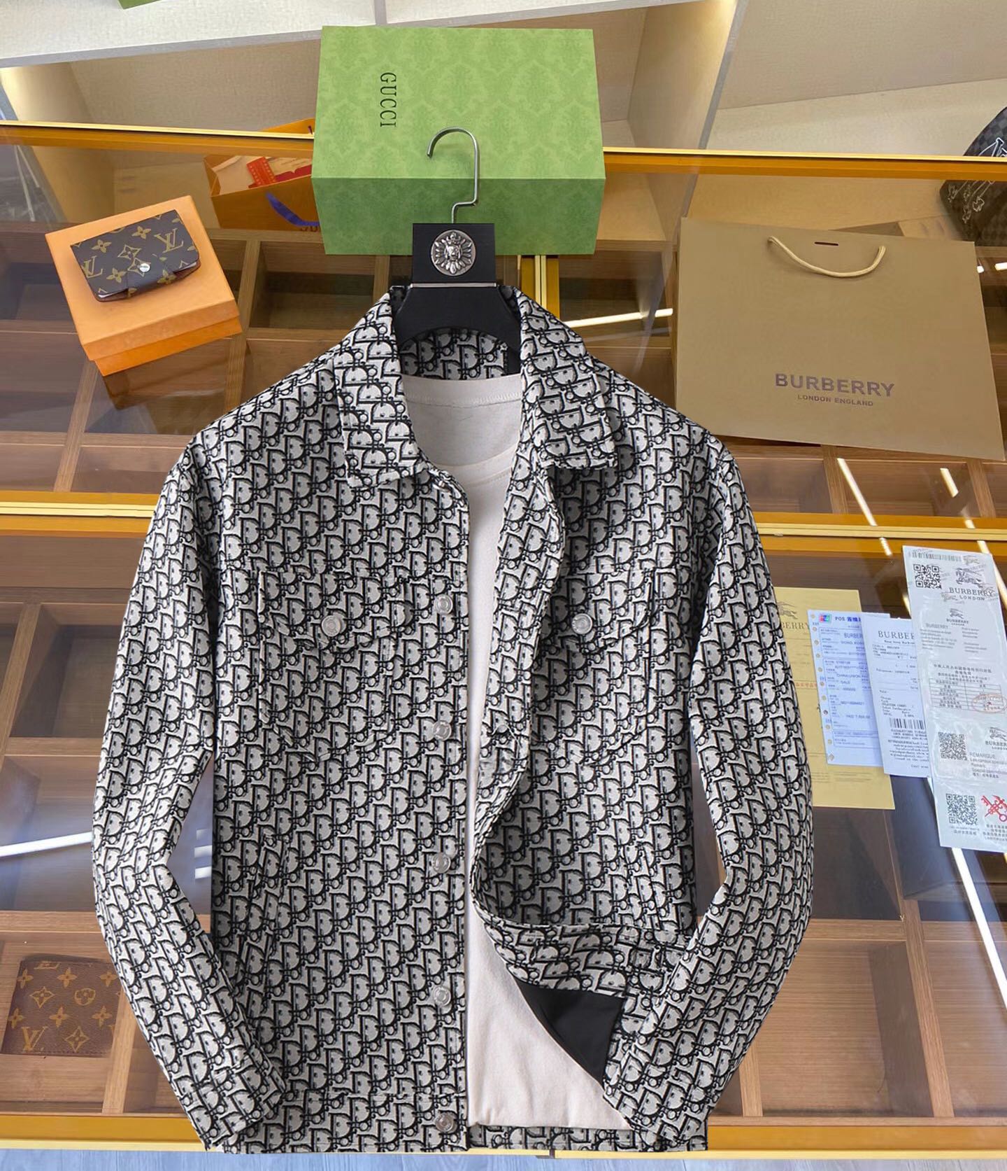 Dior Clothing Coats & Jackets Printing Fall/Winter Collection Fashion