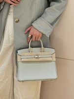 Hermes Birkin Bags Handbags Cheap High Quality Replica
 Green Grey White