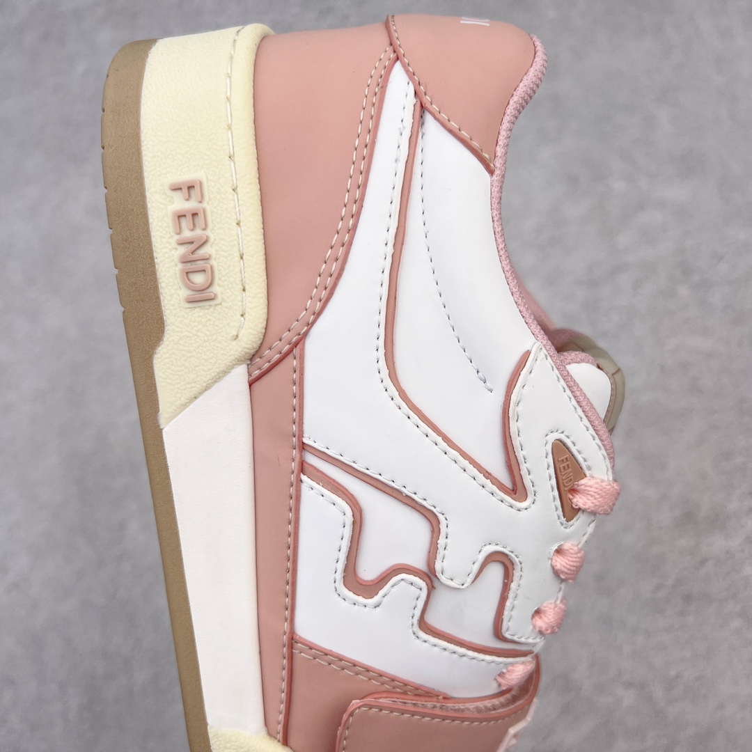 图片[6]-＃S版纯原 FENDI 芬迪 Match sneaters低帮运动鞋 独家定制 全身20几个细节点全部做到一致还原 吊打市面所有版本 独家原装套装配件官方同源 渠道原装订单 全套专柜包装物及配件#鞋底嵌入核心防伪芯片感应装置 FENDI芬迪match最新爆款情侣款运动鞋板鞋原版购入 高工艺无缝细空胶技术 贴楦误差0.05mm,鞋底采用固特异内外锁死工艺 最大限度弯折永不开胶 原鞋一致效果环保无味 鞋面采用麂皮和皮革拼接组合 logo内里采用毛巾绒里 上脚超级柔软 轻便 舒适搭配卫衣 尺码：35 36 37 38 39 40 41 42 43 44 45-选品中心