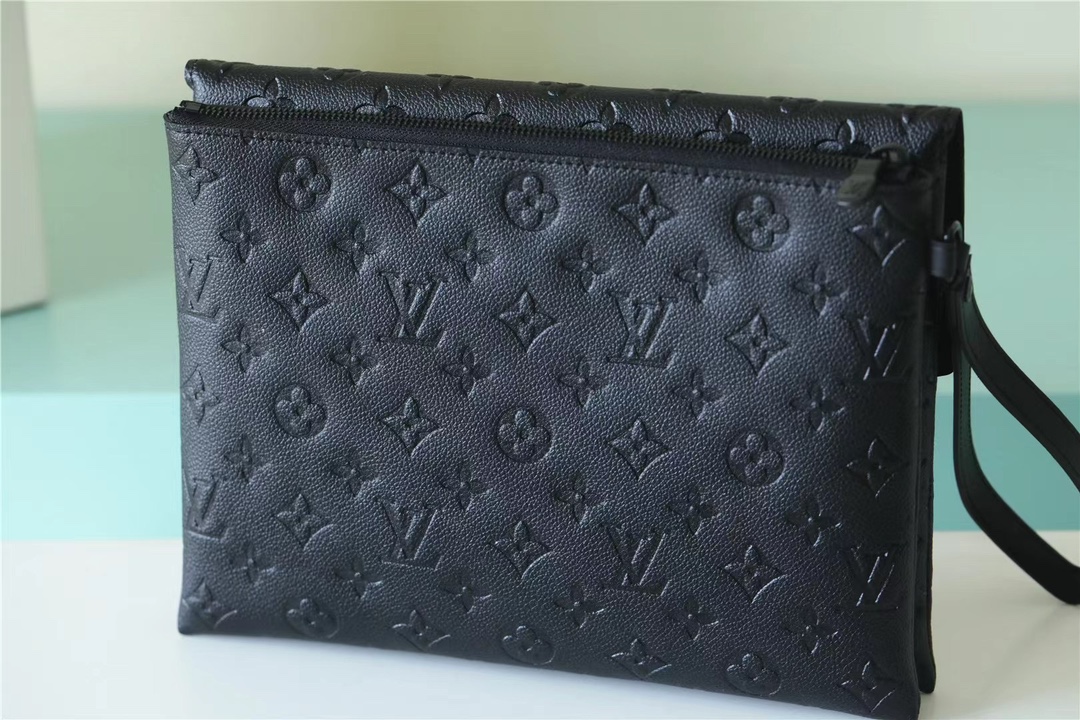 The Pochette S-Lock clutch is crafted from Monogram Eclipse canvas with - Bag 2