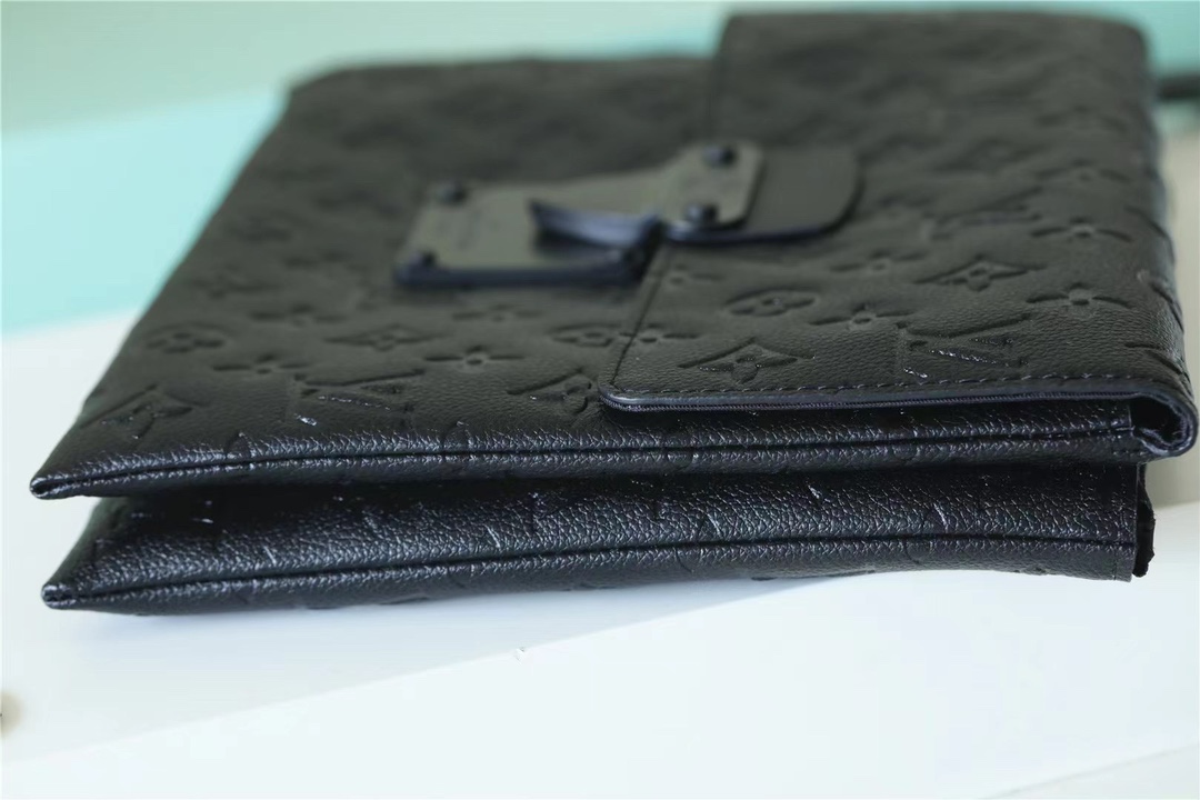 The Pochette S-Lock clutch is crafted from Monogram Eclipse canvas with - Bag 3