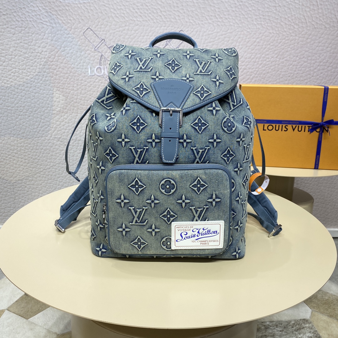 Louis Vuitton LV Montsouris Sacos Mochila Vintage M22534