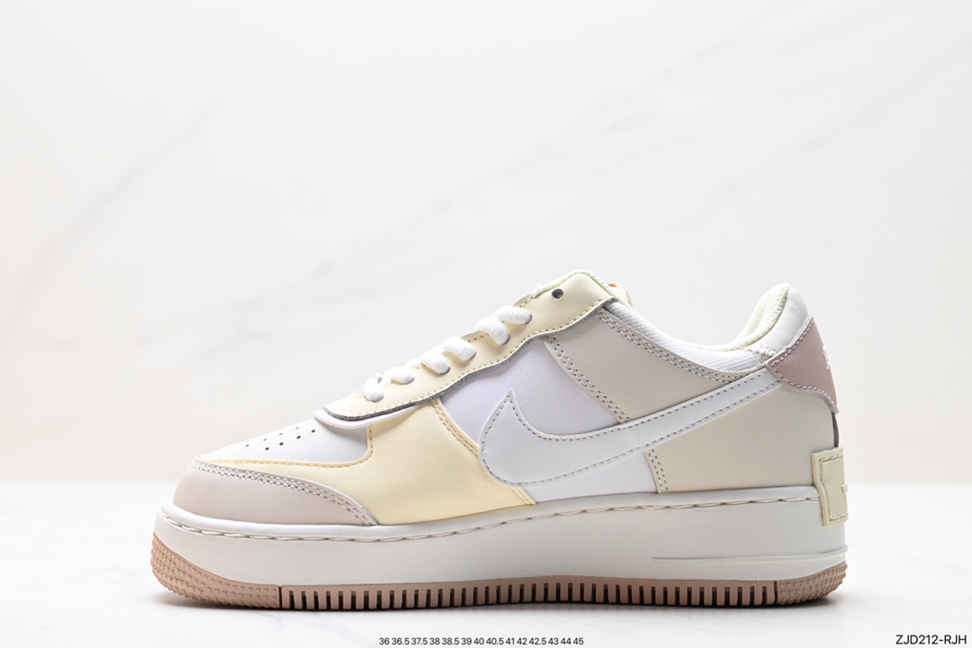 Nike WMNS Air Force 1 Shadow Macaron Military Air Force 1 Light Incremental High and Low Top Sneakers FB1857-111