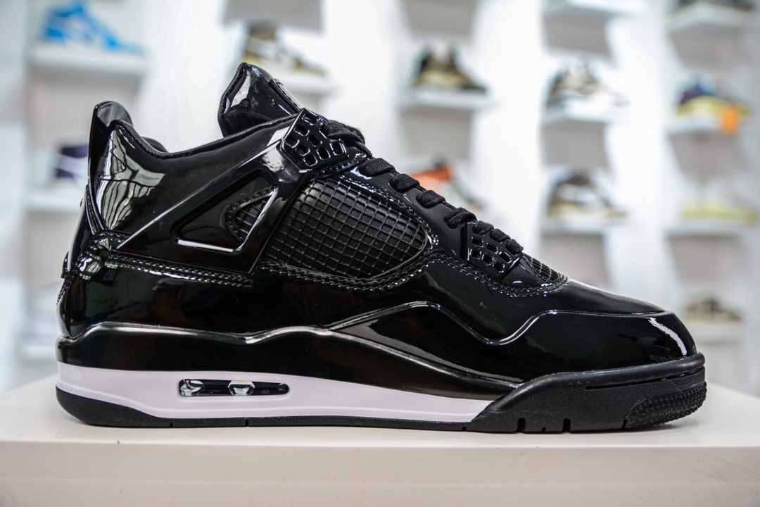 Air Jordan AJ4 Black Patent Leather More than 40 colors are shipped one after another 719864-010