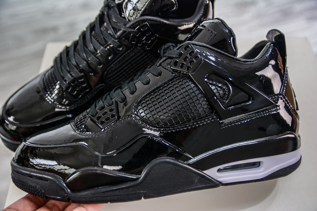 Air Jordan AJ4 Black Patent Leather More than 40 colors are shipped one after another 719864-010