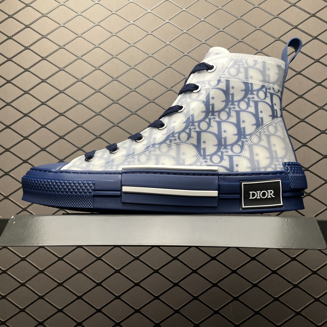 Dior Shoes Sneakers Sheepskin Oblique High Tops