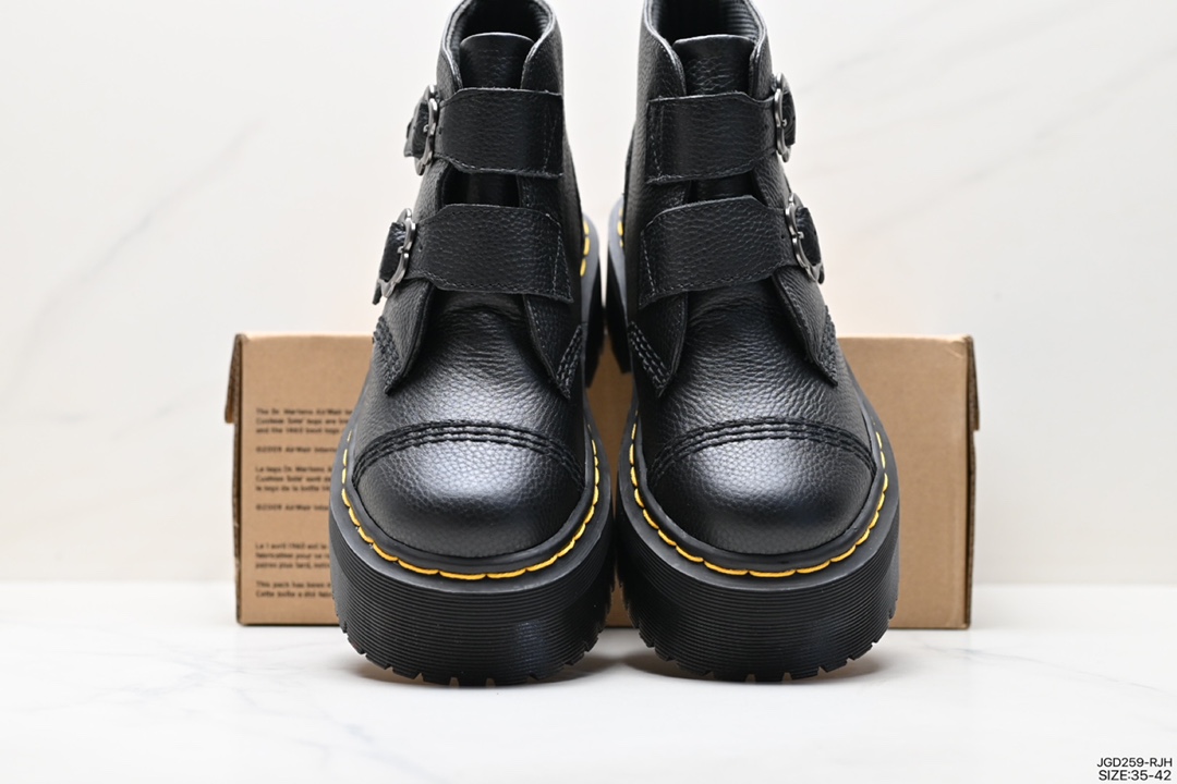 Couple's Dr Martens leather boots high top