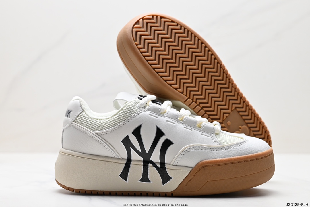 MLB Chunky Liner New York Yankees Senior Shoes Series Low-top Daddy Style Lightweight Height-enhancing Thick-soled All-match Casual Sports Jogging Shoes 3ASXCCW3N (GP004)