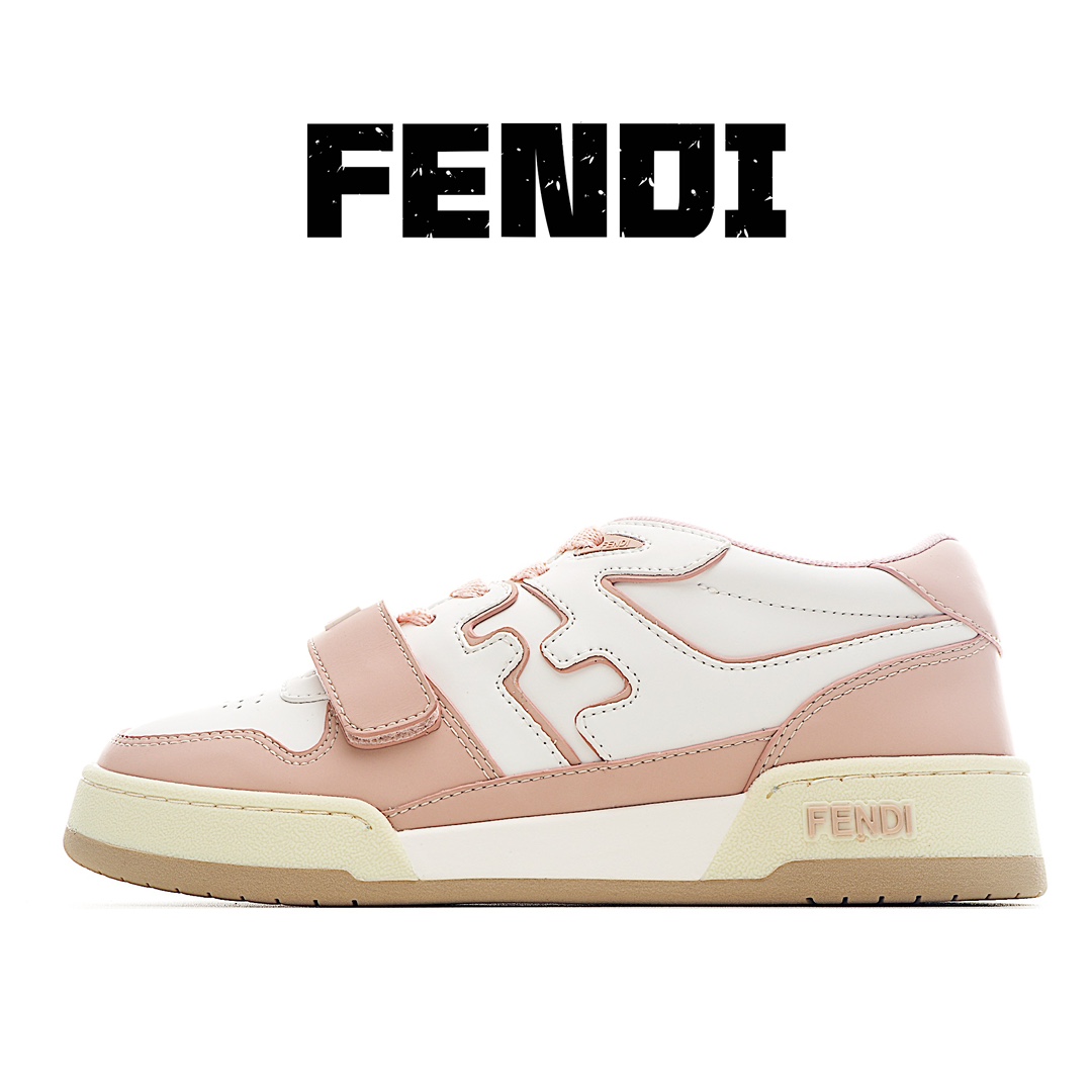 02-4.RWA Tiro real exclusivo✨Las mejores zapatillas de deporte bajas de competición con velcro Fendi original…