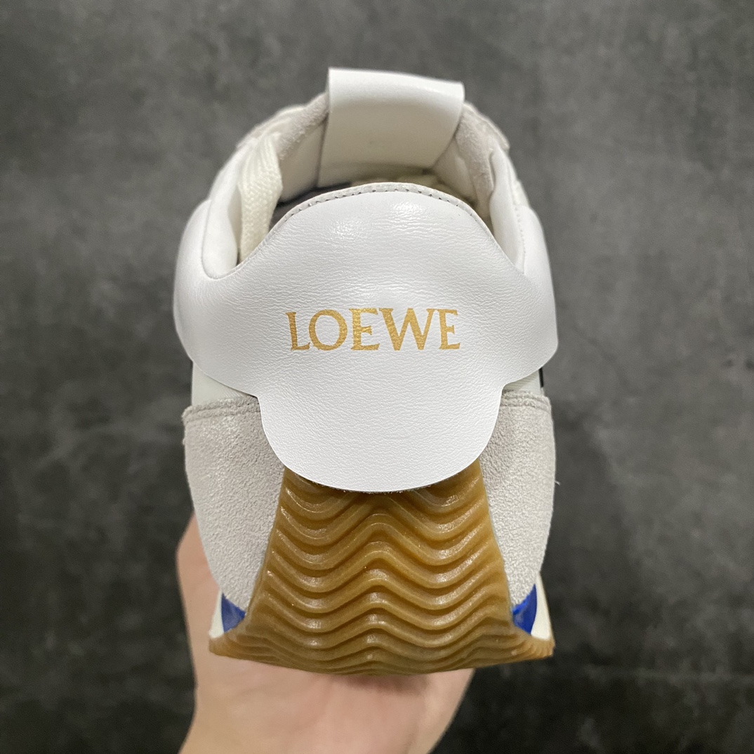 [Guangdong original version] LOEWE Luoyiwei height-enhancing color matching German training shoes Forrest Gump shoes white shoes