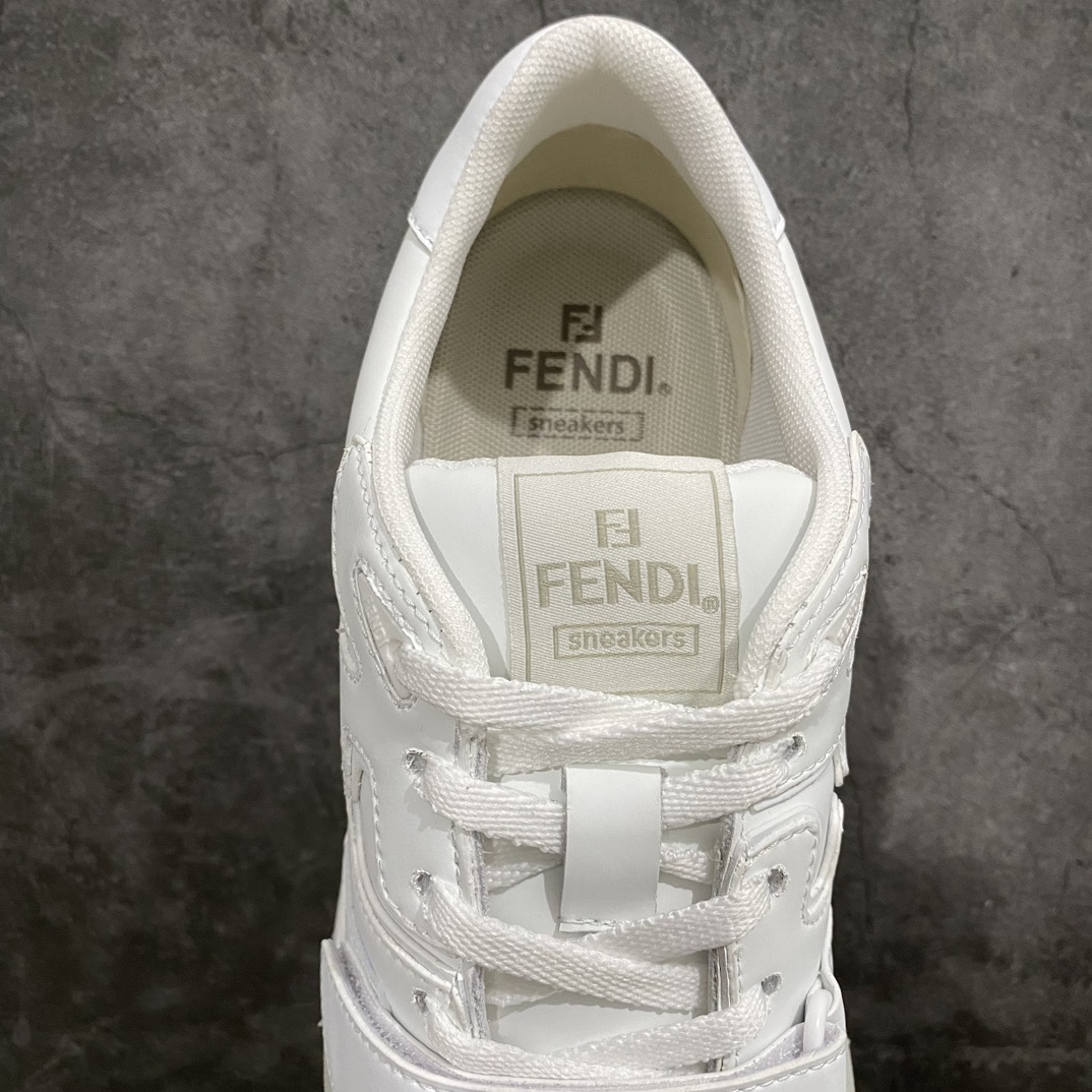 [Guangdong original version] Fendi Velcro competition low-top sneakers 2023 latest hit Italian famous luxury brand Fendi Fendi Match Sneaker Mid competition series mid-top retro versatile casual sports sneakers