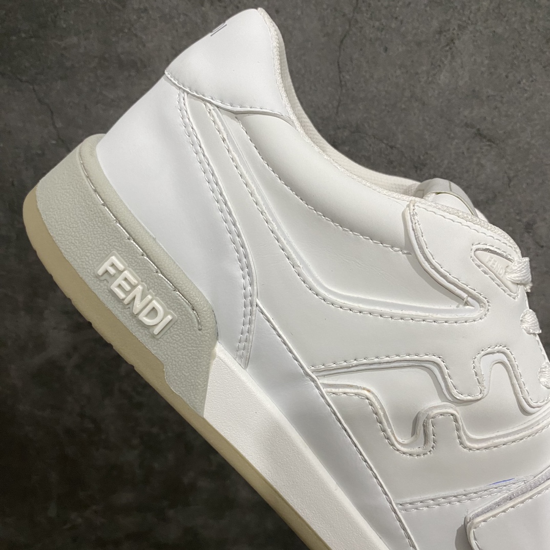 [Guangdong original version] Fendi Velcro competition low-top sneakers 2023 latest hit Italian famous luxury brand Fendi Fendi Match Sneaker Mid competition series mid-top retro versatile casual sports sneakers