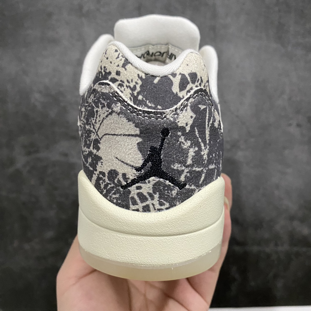 [Original batch] Air Jordan AJ5 Retro Low ”expression” low-top Joe 5 graffiti coconut milk color DA8016-100