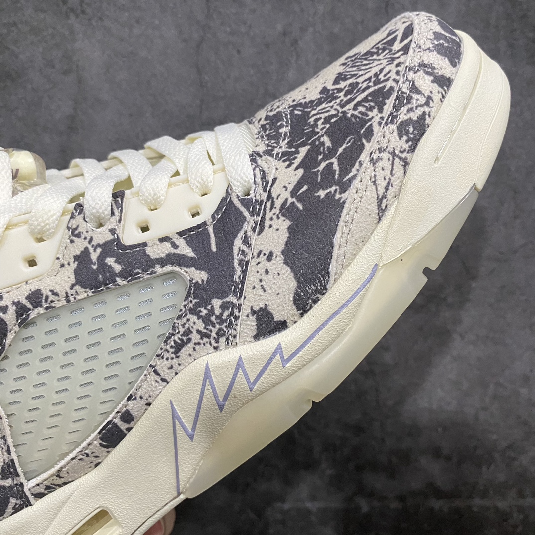 [Original batch] Air Jordan AJ5 Retro Low ”expression” low-top Joe 5 graffiti coconut milk color DA8016-100