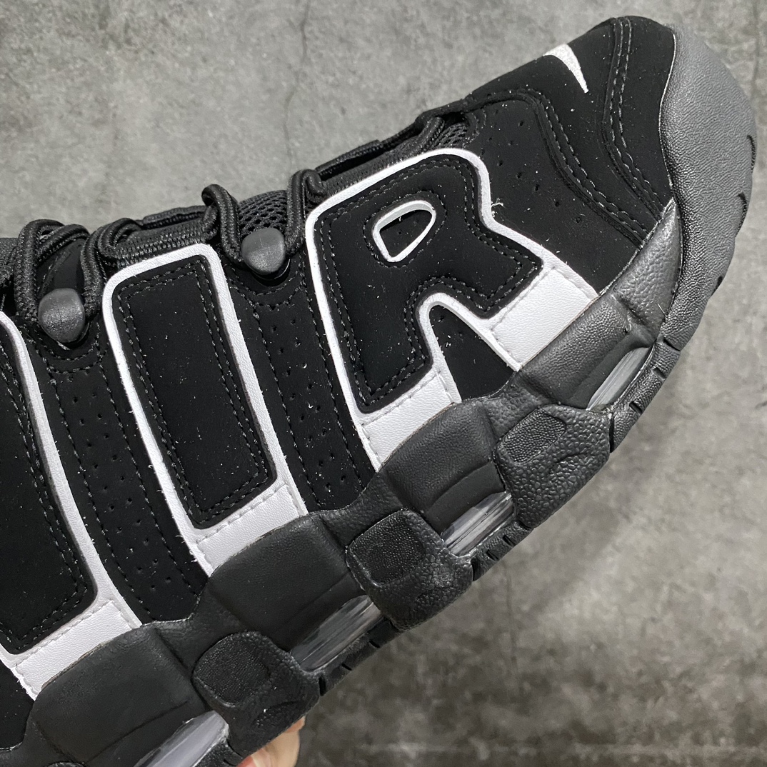 [CK Pure Original] NK Air More Uptempo '96 OG Pippen Big AIR Retro Basketball Shoes Black and White FV2291-001