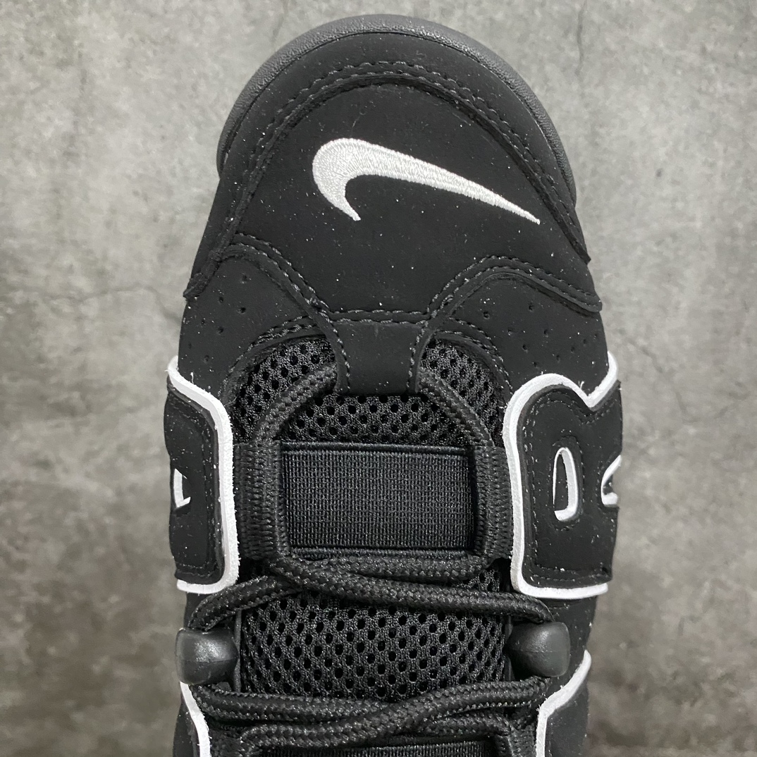 [CK Pure Original] NK Air More Uptempo '96 OG Pippen Big AIR Retro Basketball Shoes Black and White FV2291-001