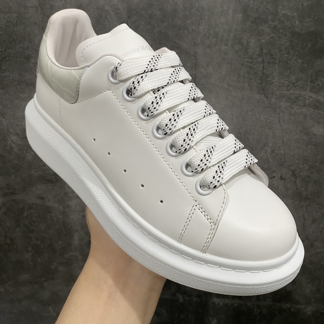 Alexander McQueen/Alexander McQueen platform shoes thick-soled height-enhancing white shoes