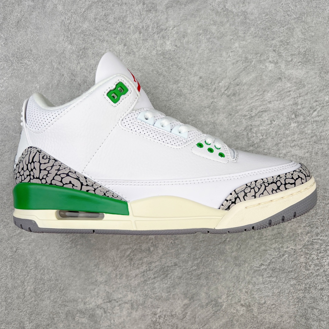 💰130 ＃PB版 福利特价‼Air Jordan AJ3 Retro 幸运绿 CK9246-136 市场中端王者 全套原纸板楦头开发 原厂大底磨具加持立体防滑纹理 原装可视Air Sole气垫 原汁原味最完美的三代版型 唯一正确鞋头趴度弧度高度鞋身腰线 此版本只针对中端市场 皮料材质有所更替 其他数据细节工艺流程均保持一致 绝不口嗨 细节品控鞋型随意秒杀市面3XX 4XX 原厂TPU后跟饰片 正确内里反口里网布 皮料菱角分明不变形无多余毛边 正确手工大底描漆拉丝 市场唯一原厂鞋扣模具 原厂织唛标 原厂飞人电绣工艺 尾指中部跳三针 独家绑鞋带手法 印刷中底布 四线拉帮 米色美纹纸贴合固定 进口港宝加持 后跟自然饱满 全鞋荧光划线卡点 追求极致完美 每一双都是工艺品 多重QC质检 超越公司货的品控标准 实实在在的免检产品 尺码：40 40.5 41 42 42.5 43 44 44.5 45 45.5 46 47.5 编码：by2936000-运动鞋