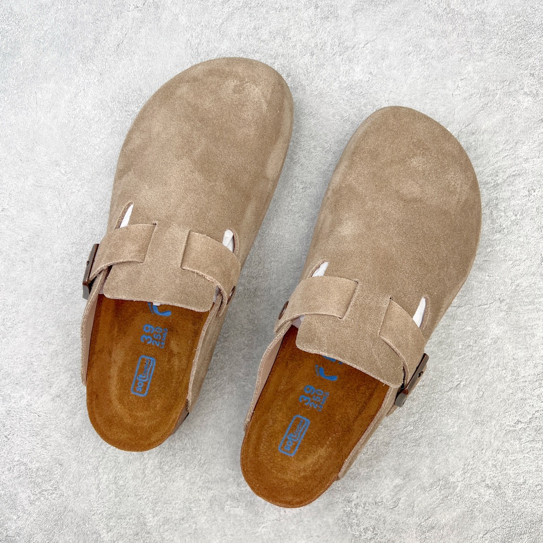 图片[3]-零售💰250 ＃DC Birkenstock Boston VL 勃肯软木底包头拖鞋 天鹅绒般的绒面革赋子休闲的经典外观 四季皆宜 柔软的鞋床采用额外的泡沫缓冲层 提供额外的舒适感和全天支撑 全网独家首发 源于德国的严谨工艺  牛巴戎面 中层松木 EVA 三层组合大底 优质牛皮面料五金扣 出口订单 尺码：35-44 编码：by2936050-运动鞋