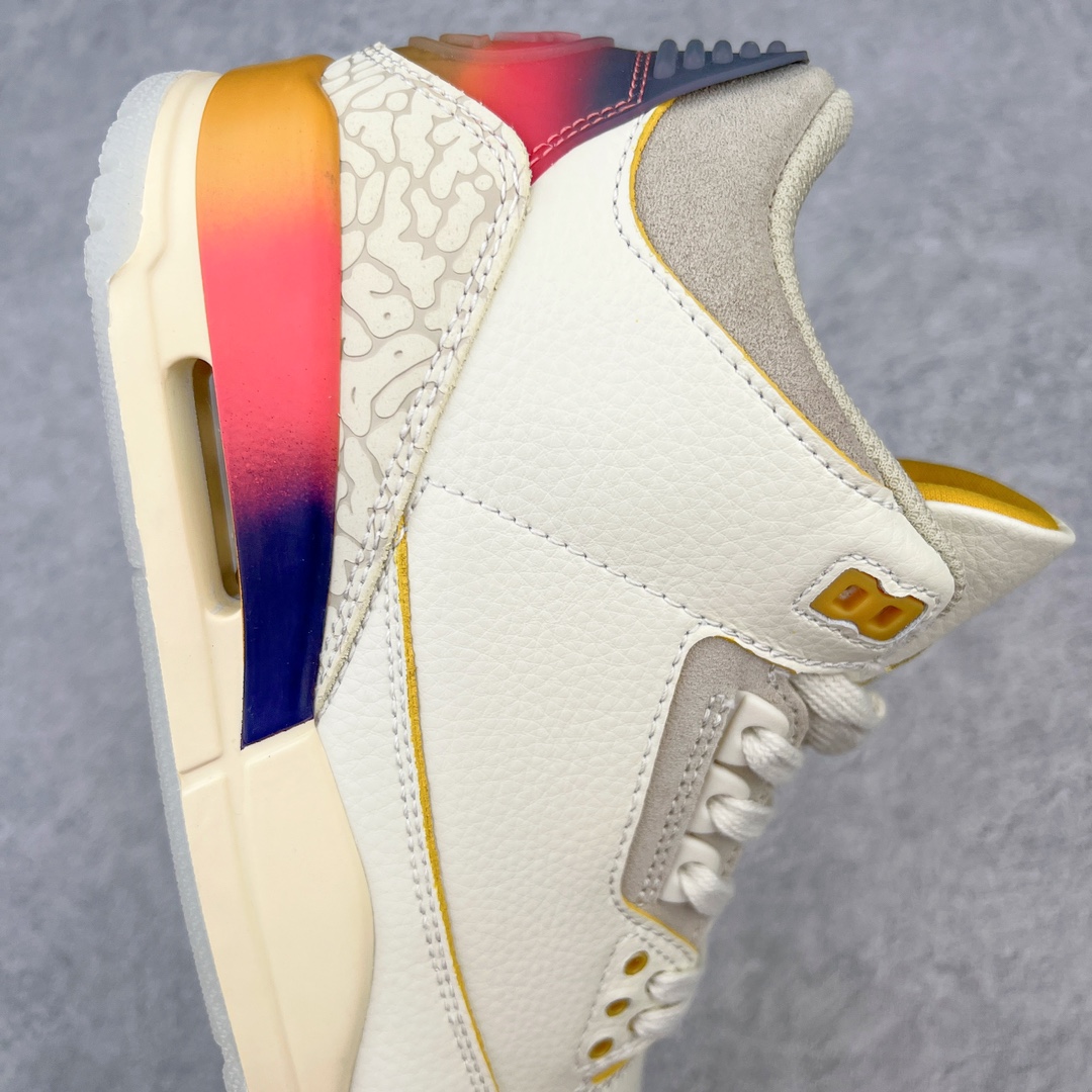 图片[8]-＃PB福利特价 Air Jordan AJ3 Retro 市场中端王者 全套原纸板楦头开发 原厂大底磨具加持立体防滑纹理 原装可视Air Sole气垫 原汁原味最完美的三代版型 唯一正确鞋头趴度弧度高度鞋身腰线 此版本只针对中端市场 皮料材质有所更替 其他数据细节工艺流程均保持一致 绝不口嗨 细节品控鞋型随意秒杀市面3XX 4XX 原厂TPU后跟饰片 正确内里反口里网布 皮料菱角分明不变形无多余毛边 正确手工大底描漆拉丝 市场唯一原厂鞋扣模具 原厂织唛标 原厂飞人电绣工艺 尾指中部跳三针 独家绑鞋带手法 印刷中底布 四线拉帮 米色美纹纸贴合固定 进口港宝加持 后跟自然饱满 全鞋荧光划线卡点 追求极致完美 每一双都是工艺品 多重QC质检 超越公司货的品控标准 实实在在的免检产品 尺码：40 40.5 41 42 42.5 43 44 44.5 45 45.5 46 47.5-选品中心