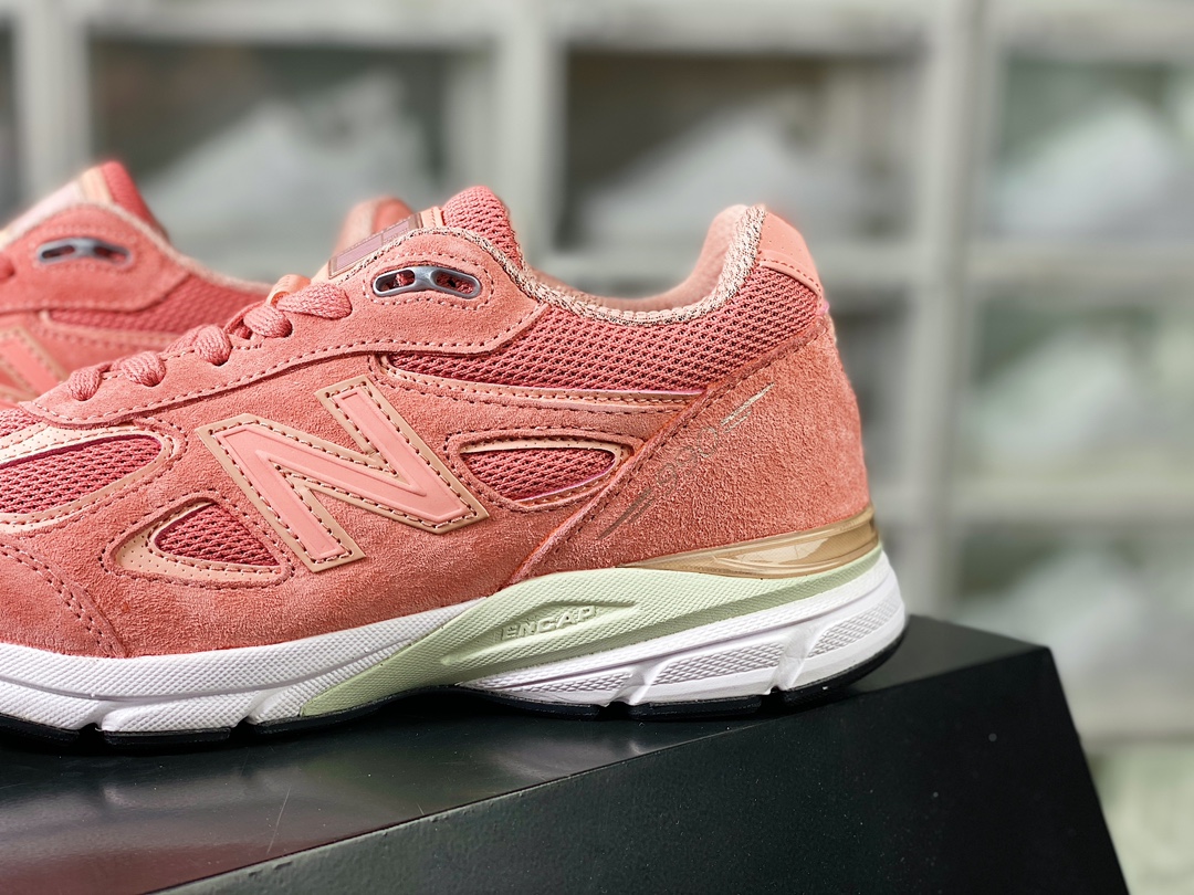 New Balance in USA M990V4 ”Sunrise Rose” series American-made running shoes ”Sunrise Rose Pink” M990SR4